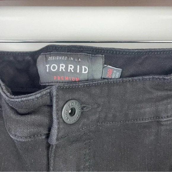 Torrid Premium Ankle Skinny Jeans Black Size 24 - Picture 4 of 9